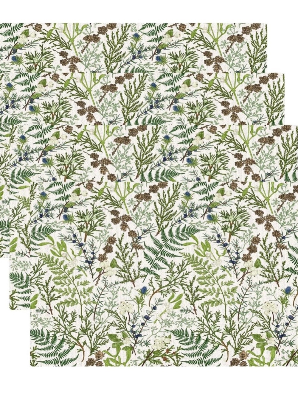 Botanical Green Printed Tablecloth - Home Dining Table Linen